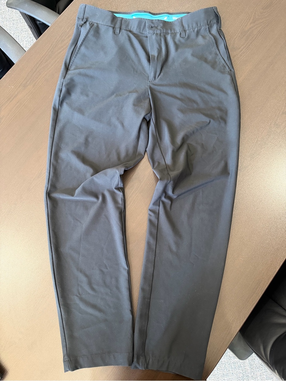 Birdie Bound Men's Black Golf Pants - Classic Straight Fit